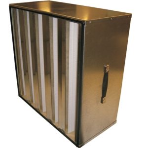 Filtro de aire multi diedrico y polidiedrico de alta eficacia E10 a H14 / Filtración de aire EPA y HEPA / Filtros HEPA para hospitales, laboratorios y proceso industrial sensible